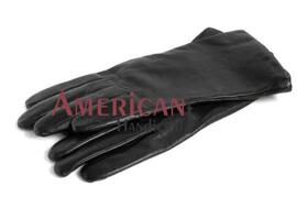 Black Leather Historical Gloves