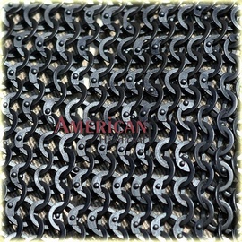 chainmail 10 mm flat riveted with soiled ring 