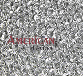 CHAINMAIL ALUMINUM 10 MM ROUND RIVETED RING