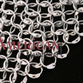 10 MM CHAIN MAIL ( ROUND RIVETED )