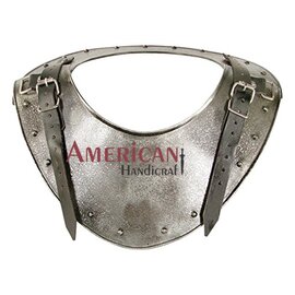 Medieval Dark Warrior Gorget Neck Body Armour Silver