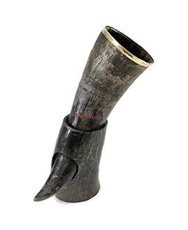 Viking Drinking Natural Horn @