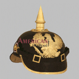 Leather PickleHaube Helmet